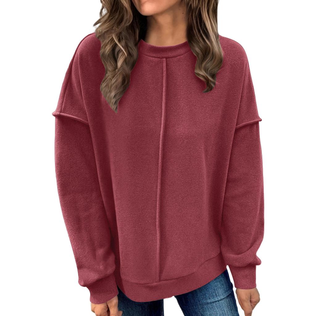 Fashion Loose Sports Crewneck Sweatshirt Casual Pullover Long Sleeve Crewneck Sweatshirt
