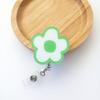 Flexible Rotating Card Holder With Vibrant Fashionable Petal Design Acrylic Construction And Adjustable Cord Length