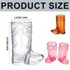 6Pcs Drinking Cups Plastic Shot Glasses Cowboy Boot Shape Plastic Party Cups Plastic Beer Cup Western Party Supplies