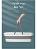60cm Extra Large Foldable Rectangular Plastic Mop Bucket for Household Storage and Washing