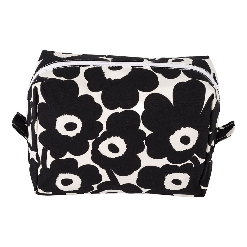Marimekko Beutel Kosmetiktasche Kosmetiktasche Zubehöretui Mini Unikko Niedliche skandinavische Vilja Mini Unikko Kosmetiktasche schwarz [Marimekko] 071295-190