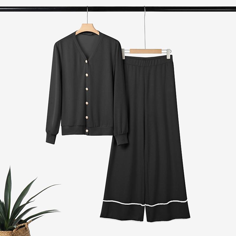 ZANZEA Women Long Sleeve Blouse and Pants Casual Autumn Two Piece Suit Sets