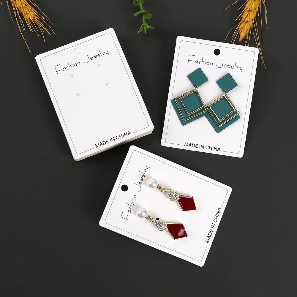 6x8 New Style Jewelry Earring Display Card - Paper Hang Tag for Studs