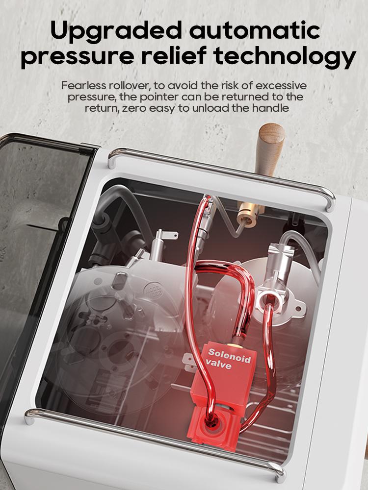 Macchina per Caffè Espresso Semiautomatica Hibrew H10 Plus Con Estrazione Calda e Fredda, Serbatoio Acqua da 1,8L, Pressione 20 Bar