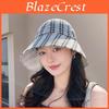Striped Cotton Wide Brim Sun Hat With Breathable Design For Travel And Leisure