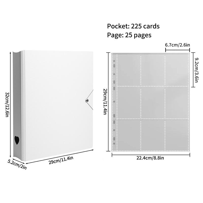 1-9 Grids Binder Photocard Photo Album Kpop Photocard Holder Card Collect Book Binder Kpop Binders Album and Inner Pages