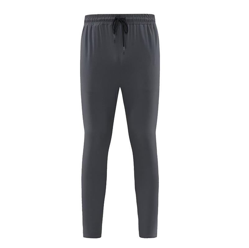 2024 Men's Summer Ice Silk Tapered Sports Pants: Breathable, Loose-Fit for Running & Fitness.
