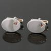 Kamakura Cufflinks Workshop January Birthstone Garnet Cufflinks jc001-a-1