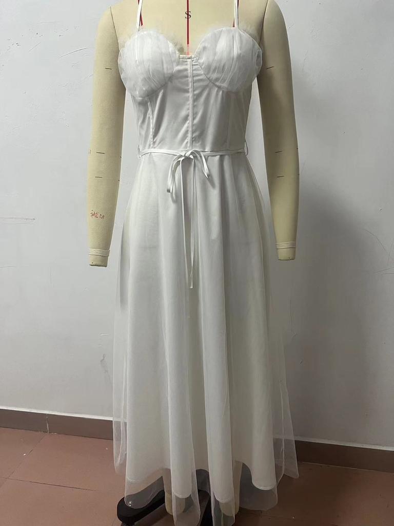 Sexy Suspender Casual Dress Multicolor Women's Dress