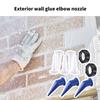 10pcs Sausage Caulk Gun Nozzle Set Includes Plastic Front Caps & Cone Nozzles Simple Installs for Seamless Application