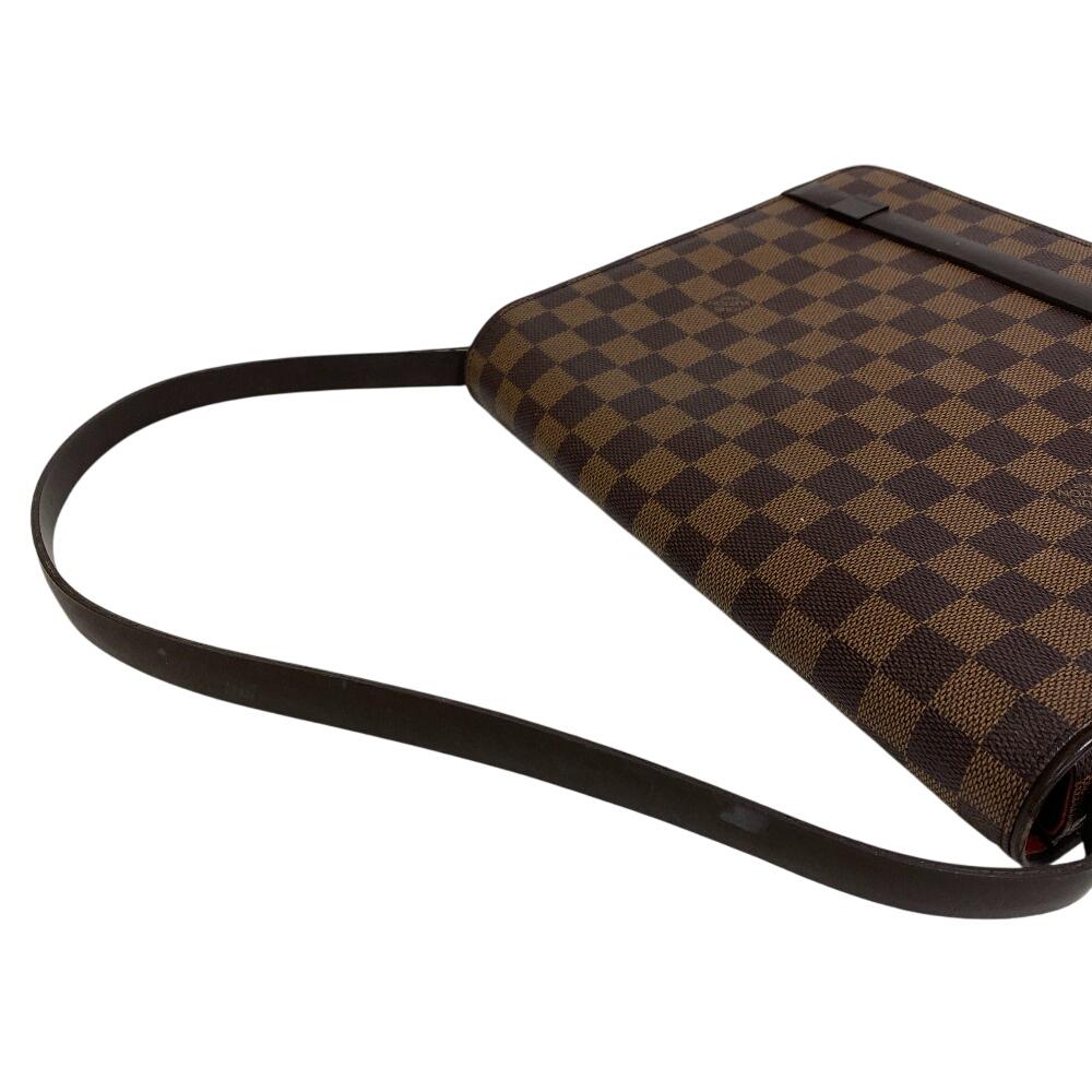 Louis Vuitton N51160 Damier Pattern Damier Tri Beccaron Shoulder Bag Brown Damier Women Used