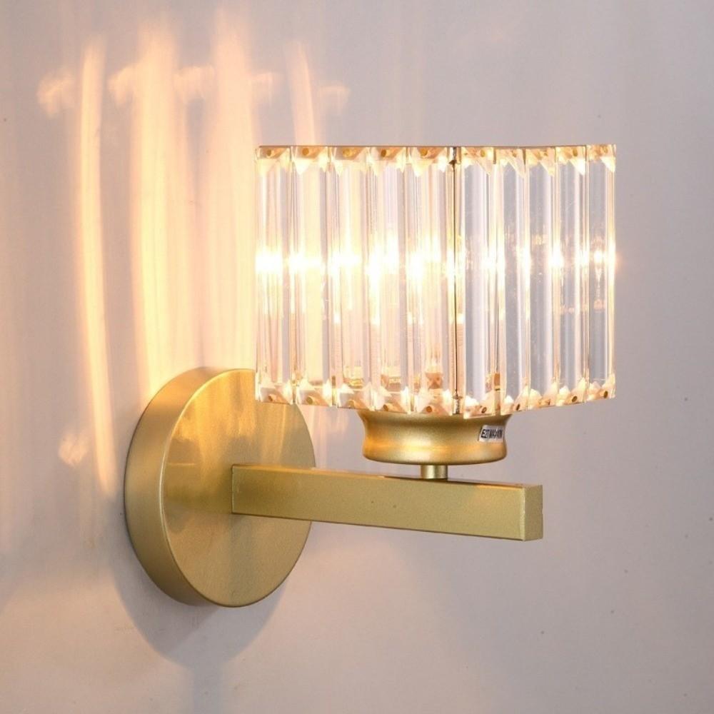 Light Luxury Crystal Wall Lamp LED Lighting Wall Mounted Night Light 3 Colors Changing Dimmable Decorative Lamp Wall Decoration