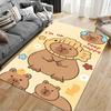 Cute Cartoon Bear Design Carpet, Beige Living Room Rug, Kids Decor Rug Suitable for Use As an Anti-slip for Living Room Bedroom Sofas