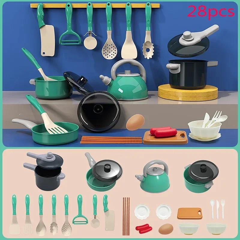 

Children s Kitchen Toys 28PCS Pretend Cooking Toys With Pot Play Food Accessories Ideal Toddler Gift Kids Christmas Present