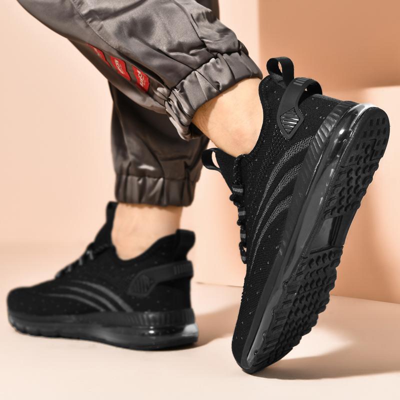 Buy Large Size Men Running Shoes Men Sports Shoes Sneakers Breathable Mesh Walking Shoes for