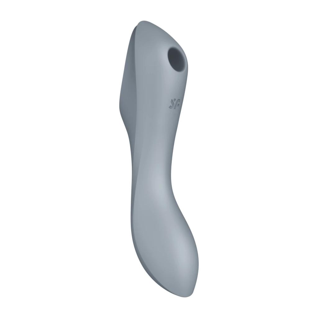 Air Massage Vibrator - Satisfyer Curvy Trinity 3 Blue Grey