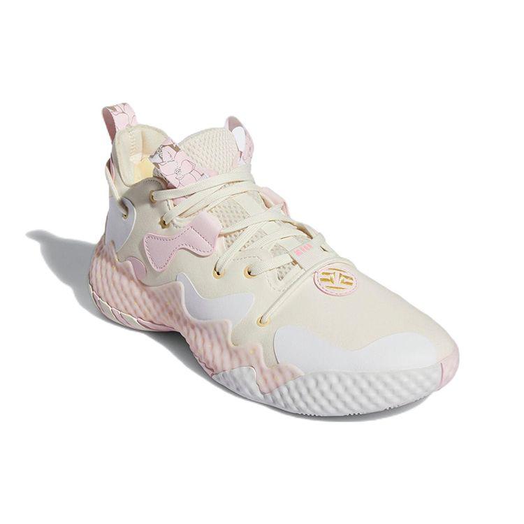 Adidas Harden Vol. 6 Cream Light Pink Unisex Sneakers Crew-White Footwear-White Clear-Pink GY2147