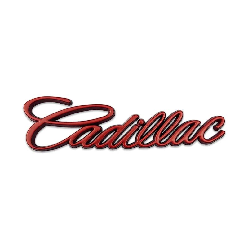 Cadillac Klassisches 3D-Metall-Emblem Seitenkotflügel-Plakette für CT4 CT5 XT4 XT5 XT6 ATS CTS Auto-Heckklappen-Dekorationsaufkleber (4 Farben)