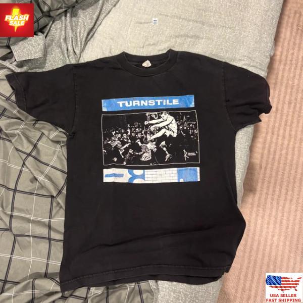 Turnstile -8 Reprint T Shirt, Hardcore Punk Band Tee, Tour Music Shirt Unisex T-Shirt XXL