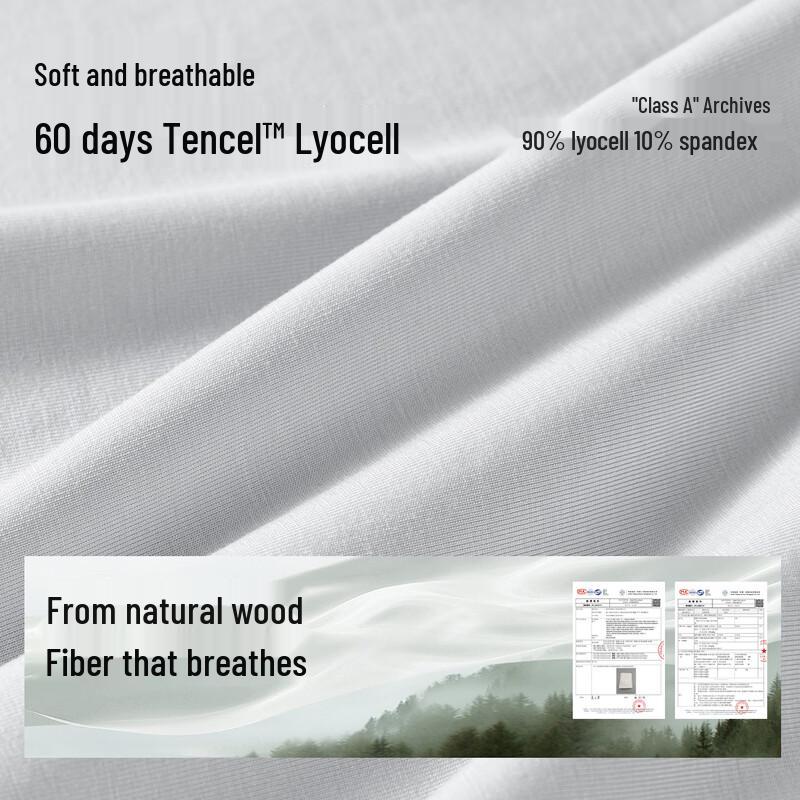 Secret World Men's Tencel Lyocell Breathable Boxer Briefs