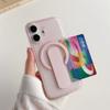 Card Holder Slot Bracket Matte Clear Phone Case For For Iphone 17 16 1 14 13 Pro Max For  Magnetic Shockproof Cover