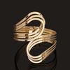 DIEZI Bijoux Gypsy Fashion Gold Silver Plated Punk Hip Hop Cuff Wide Men Bangles Arm Bracelet for Women Bracelets & Bangles