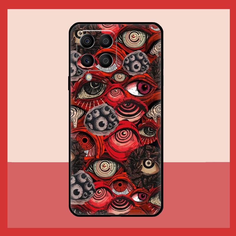 Scary Face Eyes Case For Samsung Galaxy M11 M31 M14 M34 M54 M12 M32 M52 M15 M13 M06 M16 M36 M56 M53 M35 M55