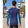 CHARMLEAKS Mens UPF 50+ Long Sleeve Rash Vest Quick Dry Rash Guards Surfing Swim Shirt