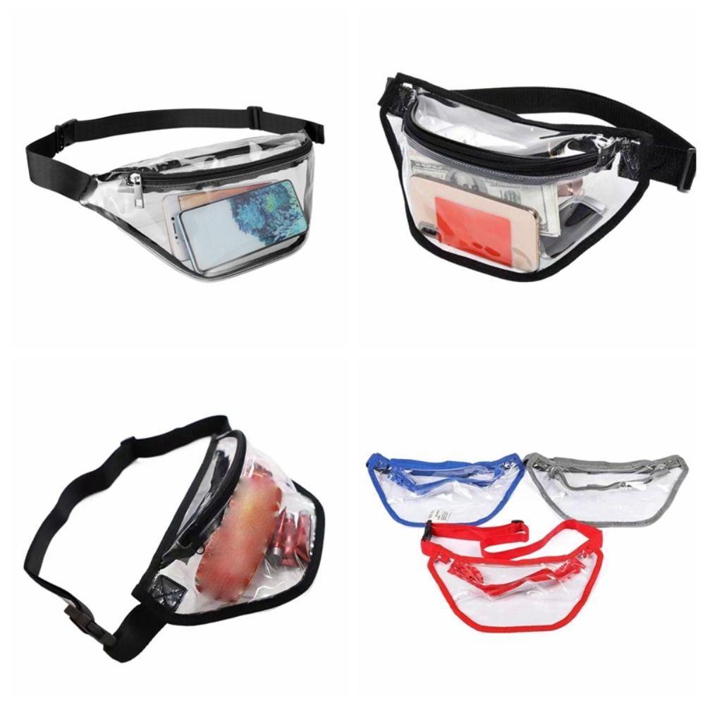 Waterproof Transparent Waist Bag Water-Sprinkling Festival Clear Crossbody Bag  Female/Male