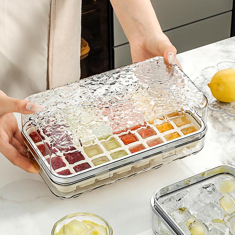 Press Ice Cube Tray with Storage