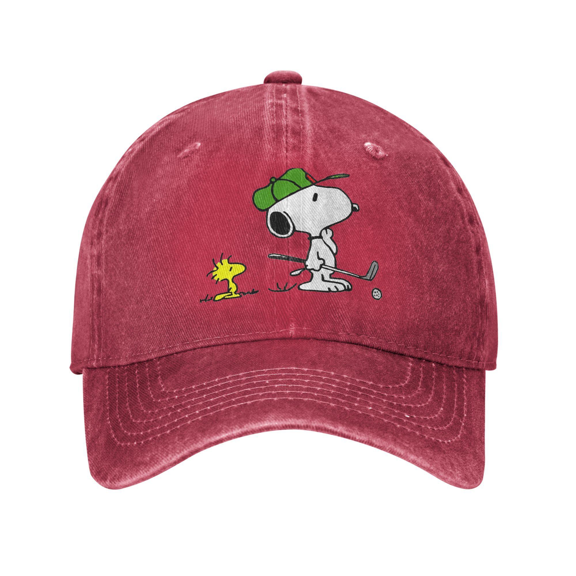 

Washed Baseball Cap Peanuts Woodstock Golf Summer Trucker Female Male Trendy Outdoor Gym Sun Snapback Cap