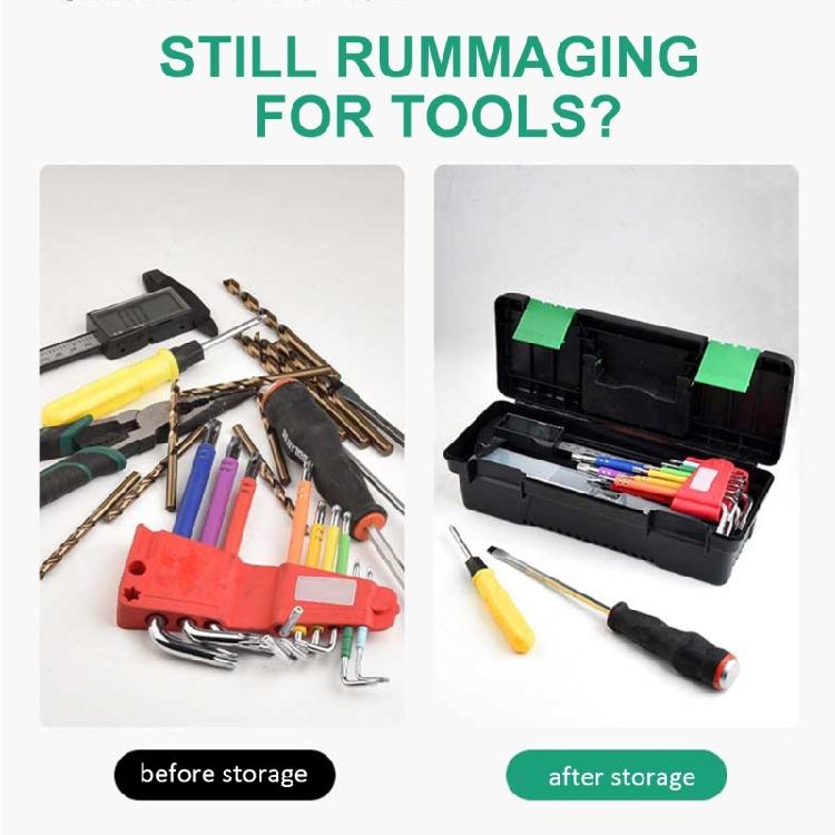 Tool Box Lockable Organizer Storage Toolbox for Workshop Garage Household Large Capacity Dustproof Container Case