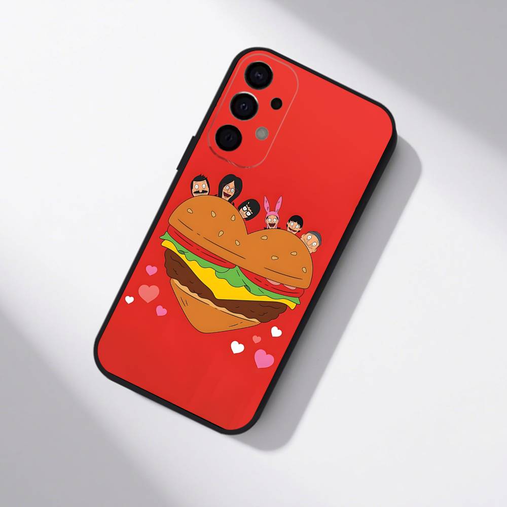 Anime B-Bobs B-Burgers Shockproof Phone Case For Samsung S25,S24,S21,S22,S23,S30,Ultra,S20,Plus,Fe,Lite,5G Black Cover