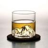 Ensemble de Verres à Whisky Montagne de Glace 3D Japonais - Verres Old Fashioned & Rock avec Boîte Cadeau en Bois pour Whisky, Vodka, Vin