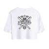 Summer Fashion Women's Sexy Icrimax Letter Print Short Sleeve Crop Top Funny Tee Shirts Hipster O-neck Cool Tops