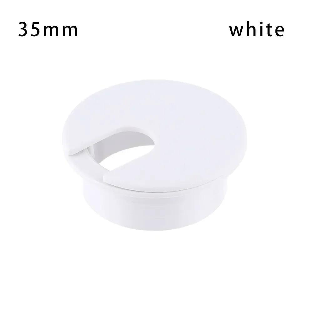 35/50mm Wire Hole Covers Grommet Computer Desk Cable Hole Cover Cap Plug Furniture Line Organizer Tidy Storage Holder Hardware