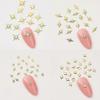 200Pcs Star Nail Charms for Nails Art 3D Star Nail Charms Metal
