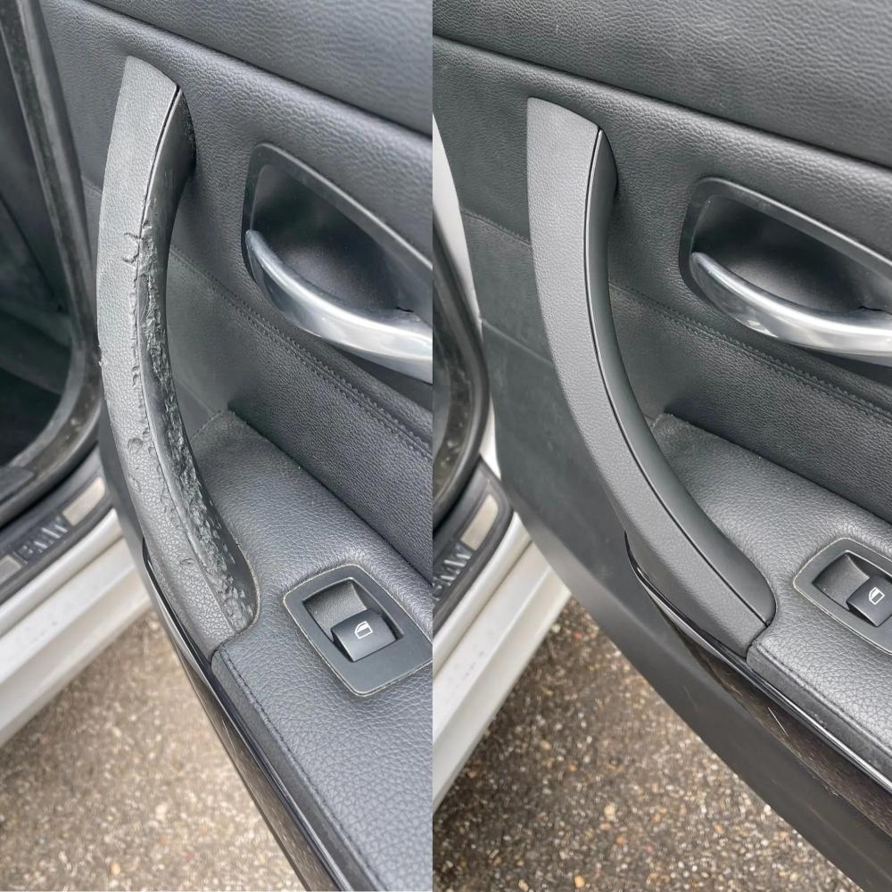 Car Interior Passenger Door Handle Pull Carbon Fiber Kit RHD LHD For BMW 3 Series E90 E91 E92 316 318 320 325 328i 2005-2012