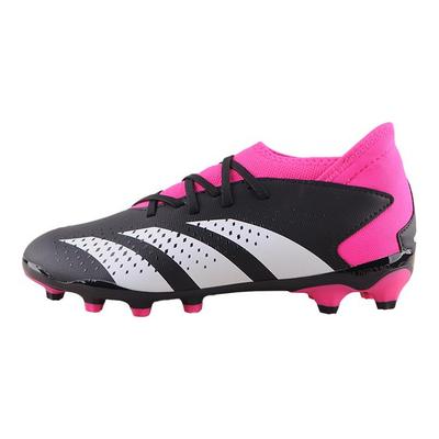 Predator Accuracy.3 MG J Low Top Soccer Shoes Kids Soccer Shoes Black White Pink GW7082