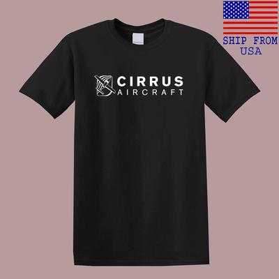 Cirrus Aircraft Men#039;s Black Size S5XL Unisex T-Shirt