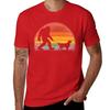 quick drying t-shirt cat shirts t shirt graphic Bigfoot Walking Golden Retriever Sasquatch Dog Lover T-Shirt
