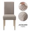 1/2/4/6 stk Spisestuestoltrekk Jacquard Spandex Slipcover Protector Case Stretch for Kjøkkenstol Sete Hotell Bankett Elastisk
