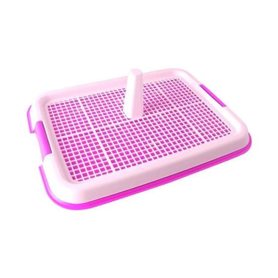 Toilettes d'intérieur pour chien avec clôture surélevée amovible et facile à nettoyer, bac à litière portable pour animaux de compagnie, fournitures pour animaux de compagnie