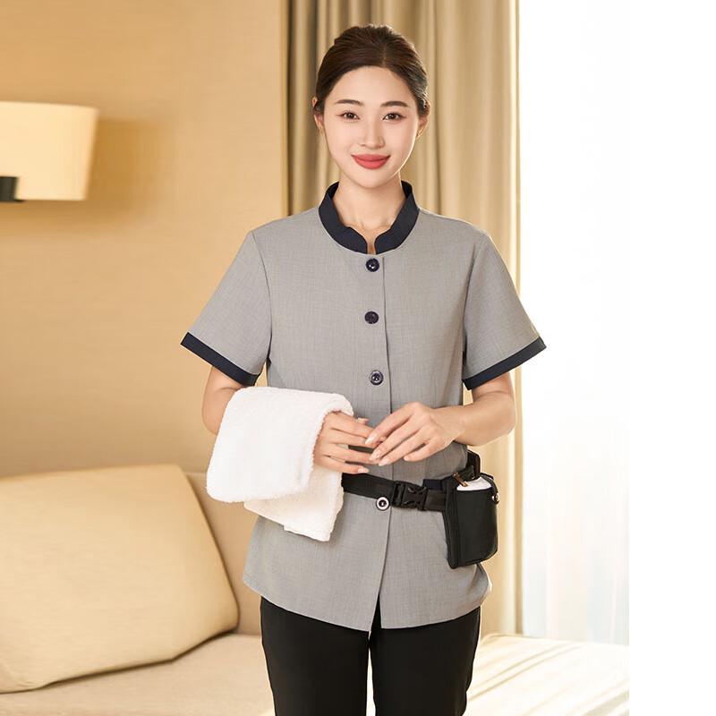 Summer Short Sleeve Cleaning Staff Uniform 3XL