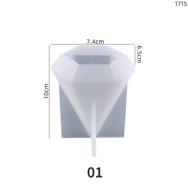 Ring Cone Resin Silicone Molds DIY Rings Holder Pyramid Epoxy Casting Candle Mold Jewelry Display Stand Wedding Decor