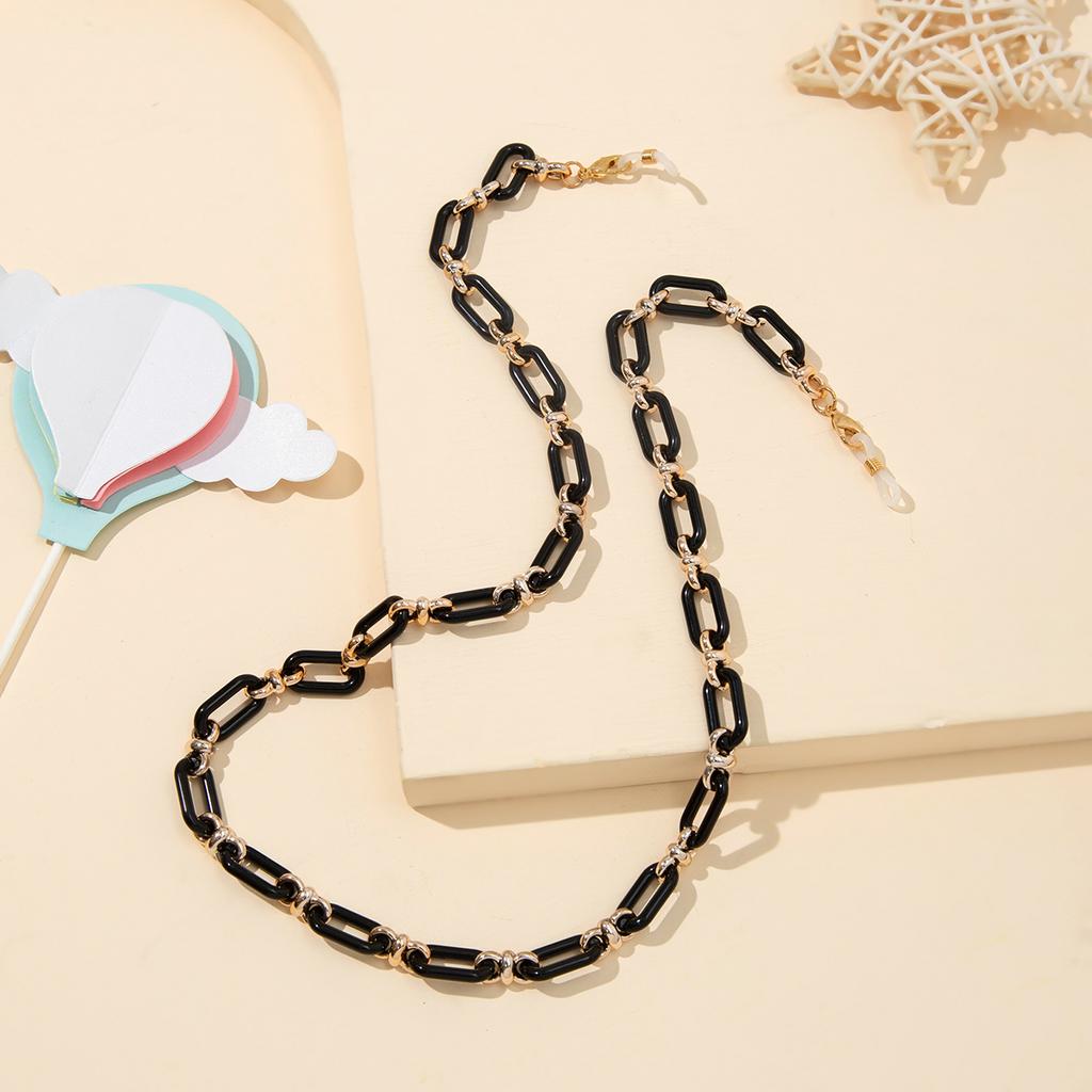 Glasses Necklace Acrylic Resin Neck Strap Neckband Glasses Chain Metal Chain Eyeglass Lanyard