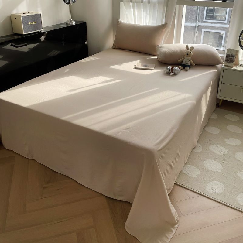 Mild Melkete Farge Lett Klimateppe Vaskbart Bomull Sommerkjølig Dyne Maskinvaskbart Tynt Sengeteppe for Sommer