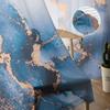 Abstract Marble Watercolor Sheer Curtains for Living Room Decoration Window Curtains for Kitchen Tulle Voile Organza Curtains