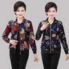 Long Sleeve Blouse Womens Autumn Spring Cherry Printed Thin T-Shirt Ladies Work Tops