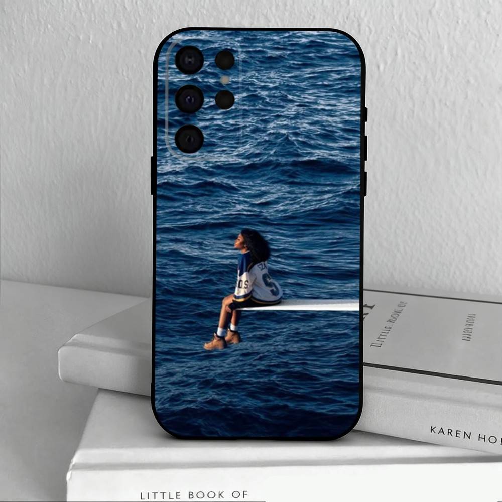 Fashionable S-SZA-A Singer Phone Case For Samsung S25,S24,S21,S22,S23,S30,Ultra,S20,Plus,Others Soft Black Case
